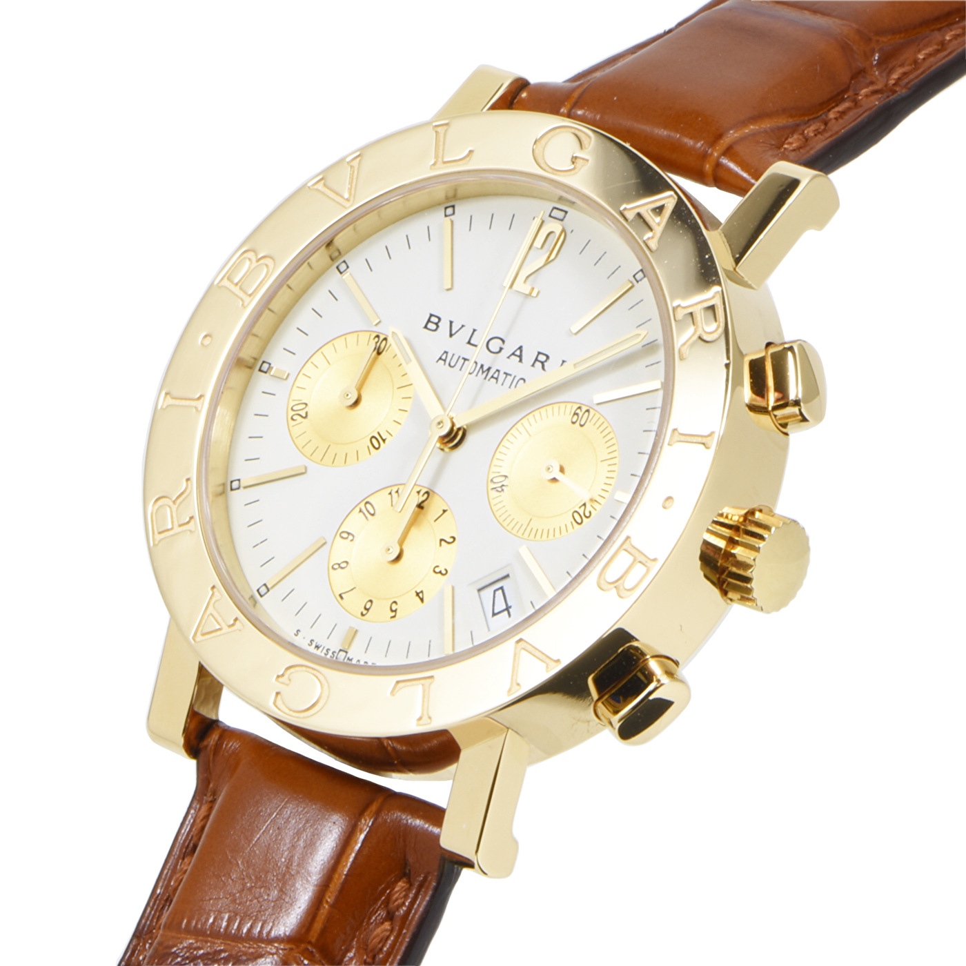 中古 ブルガリ BVLGARI BVLGARI クロノグラフ オートマチック イエロー