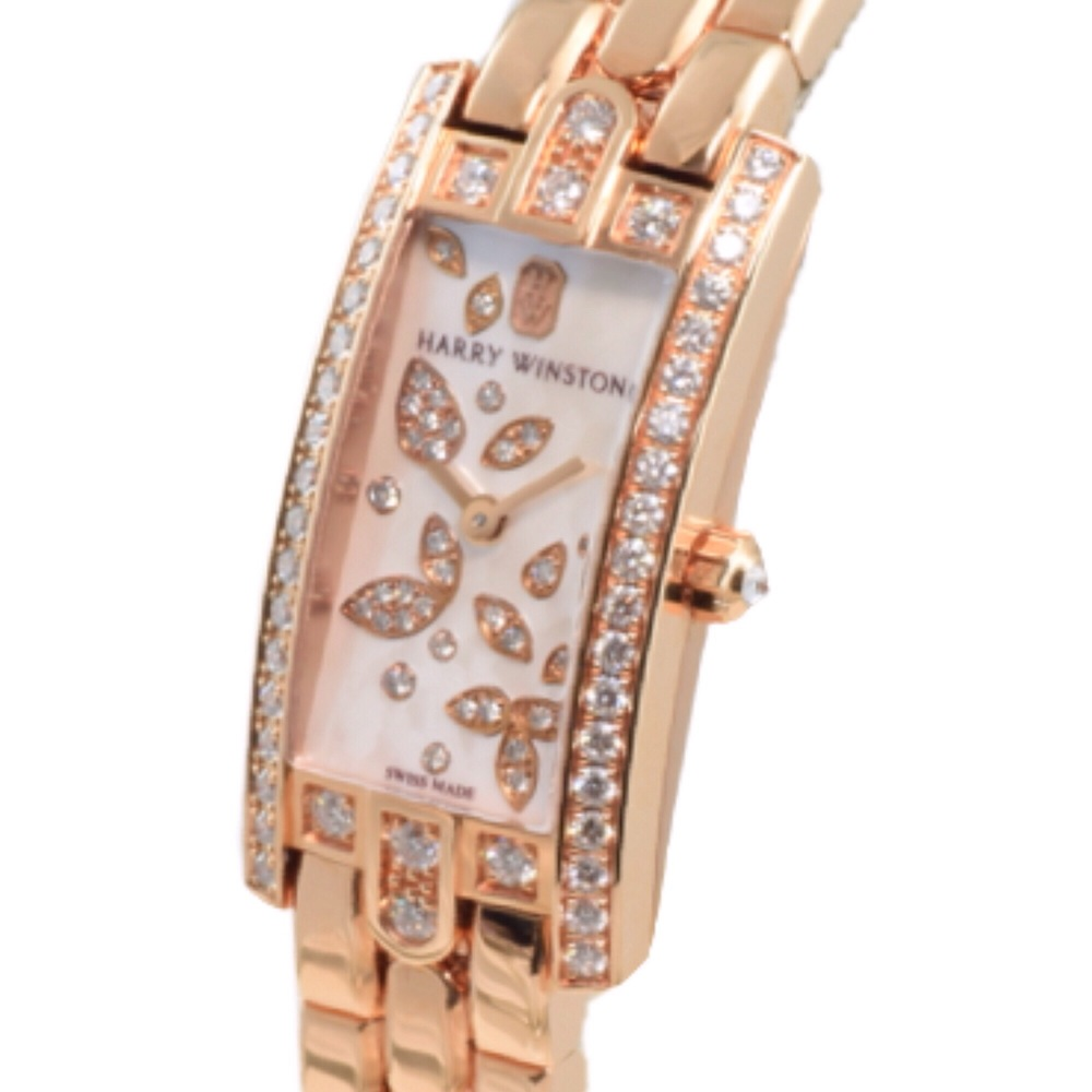 新品 ハリーウィンストン アヴェニューCミニ リリークラスター ピンク