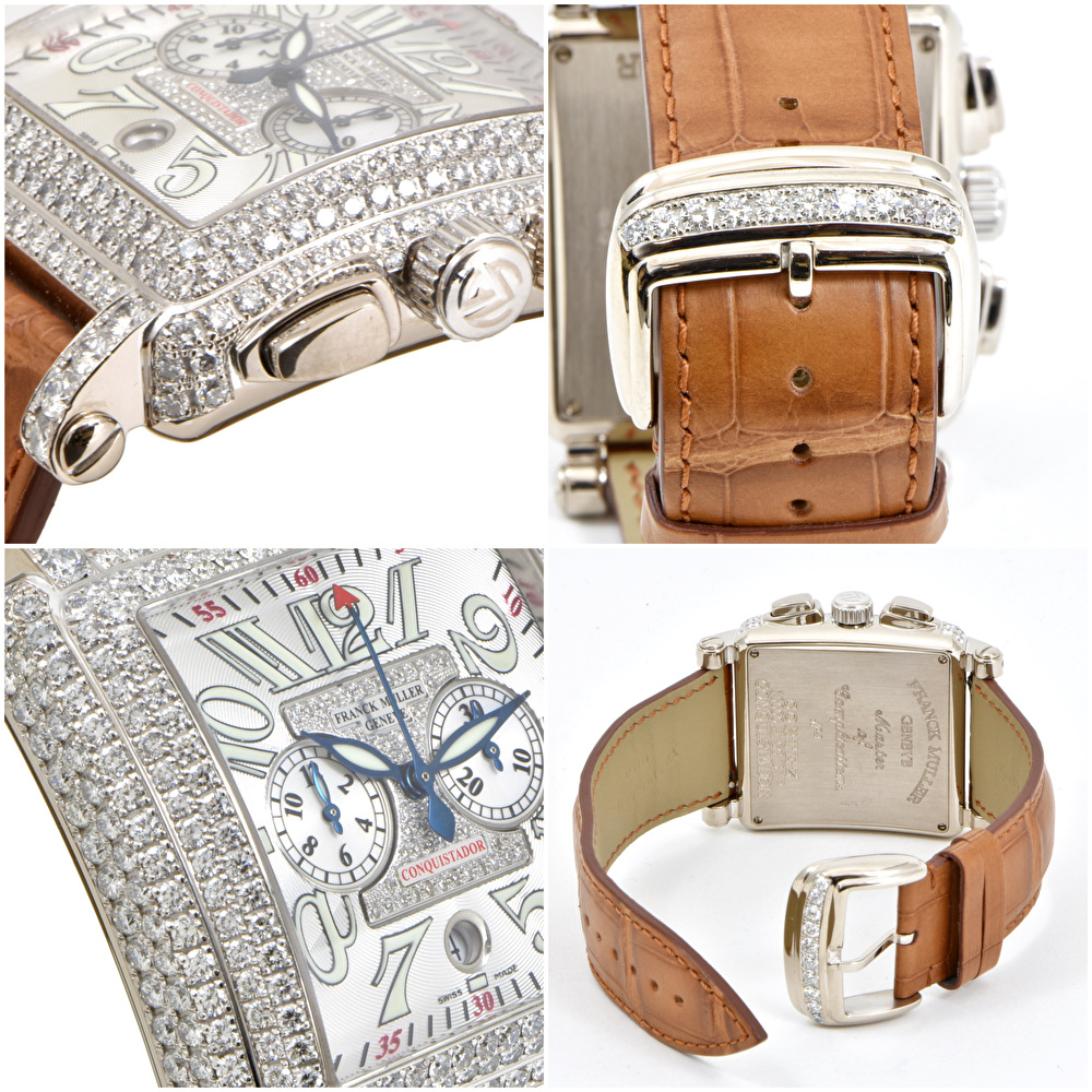 中古 フランクミュラー コンキスタドール コルテス クロノグラフ