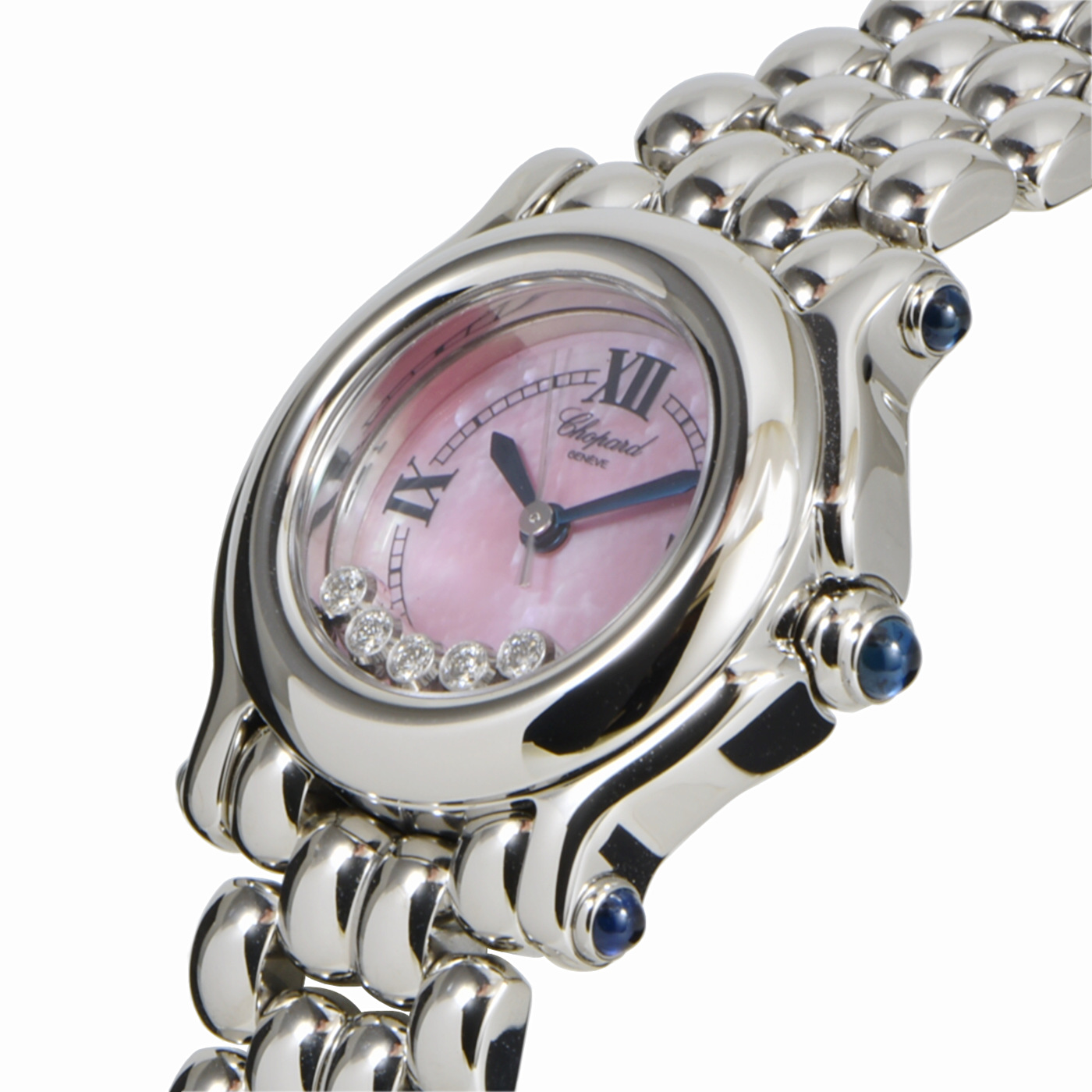 中古 ショパール ハッピースポーツ レディース ピンクマザーオブパール