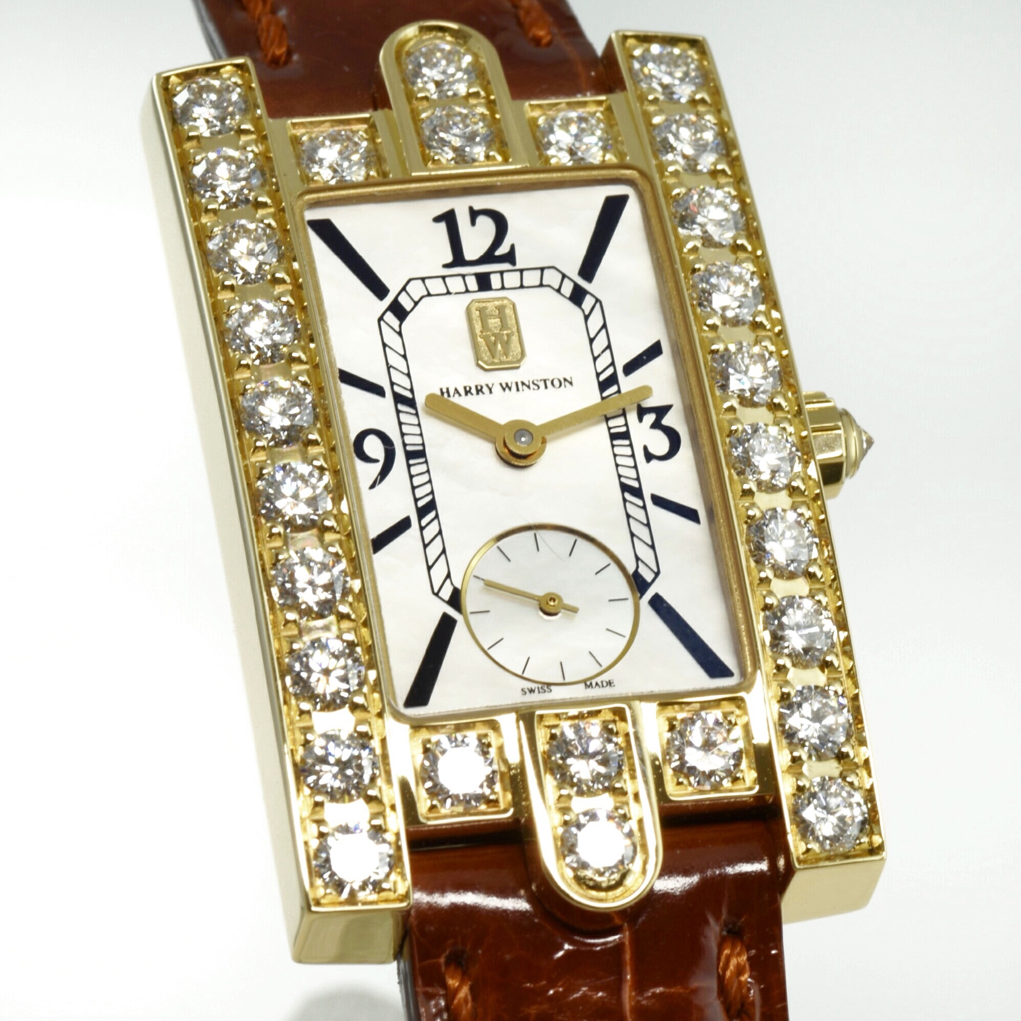 新品 ハリーウィンストン レディーアヴェニュー クラシック ダイヤモンド イエローゴールド | 商品一覧 | 時計・宝飾 バアゼル宝石