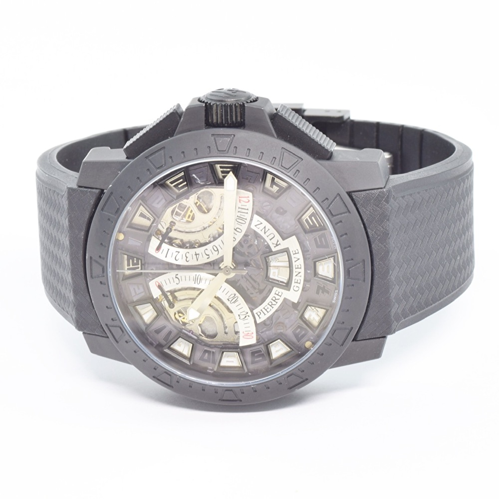 中古 ピエールクンツ スポーツ クロノグラフ PVD【世界250本限定