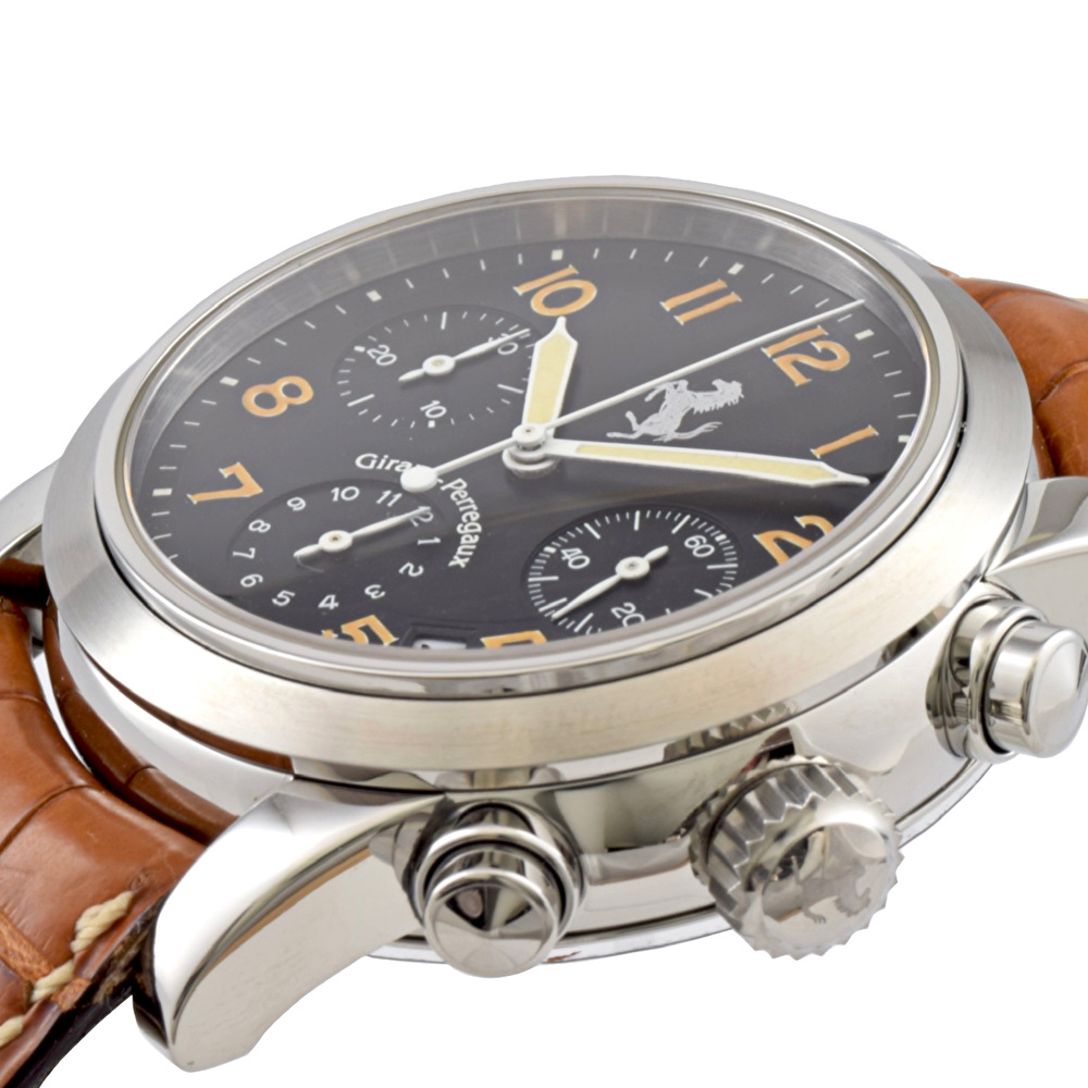 中古 ジラールペルゴ フェラーリ クロノグラフ ステンレススティール