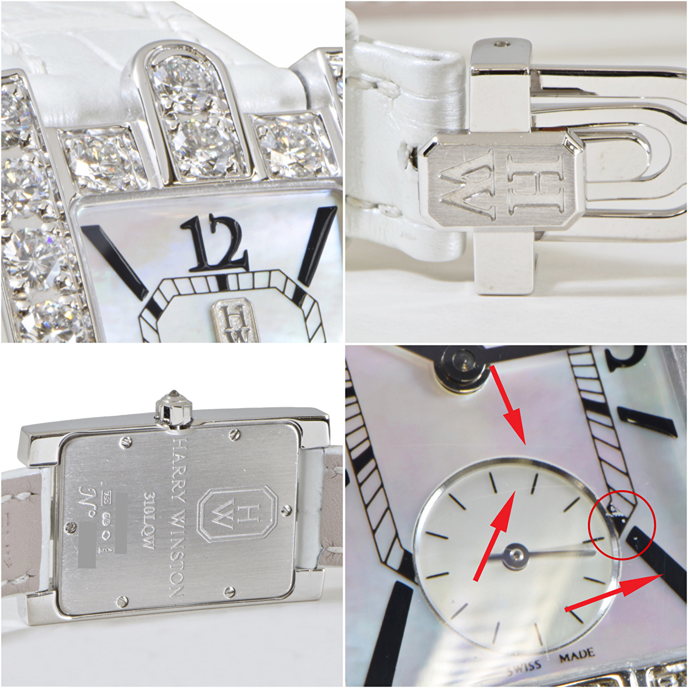 中古 ハリーウィンストン レディアヴェニュー ホワイトゴールド ダイヤ