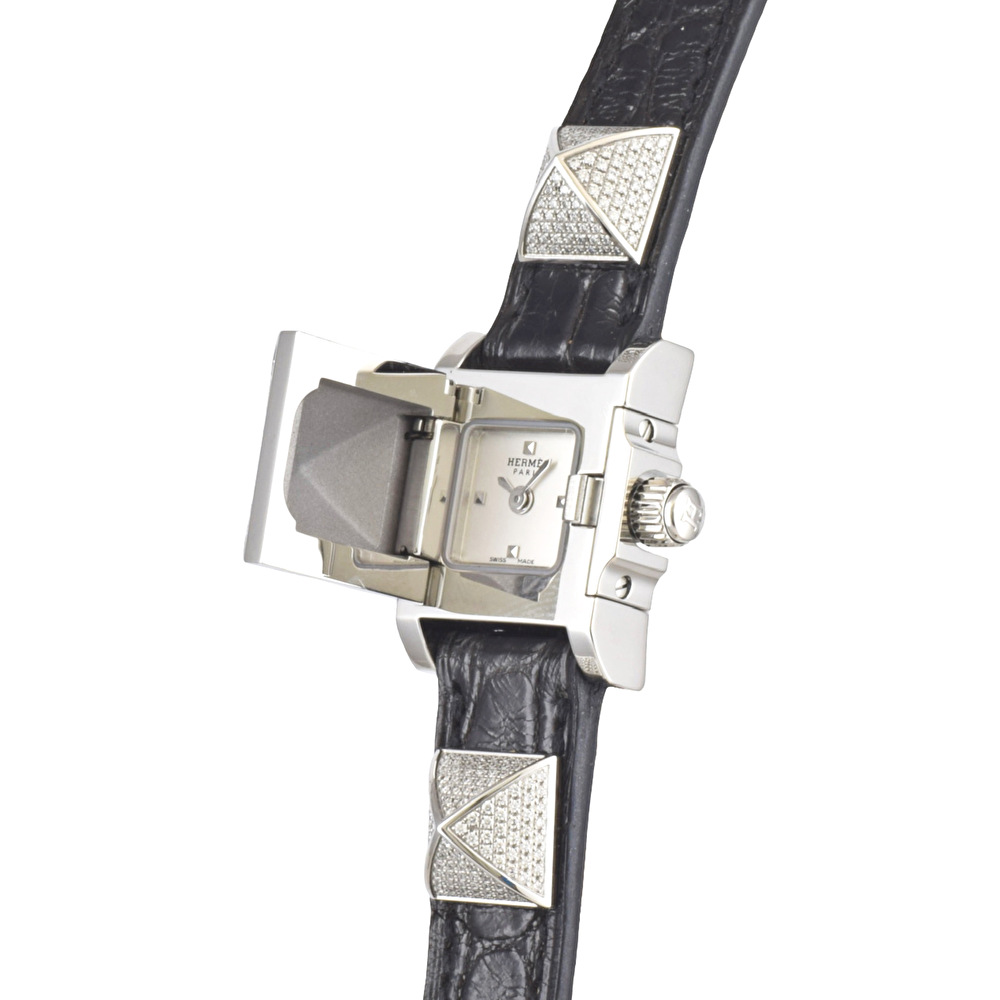 HERMES エルメス オリンピア 腕時計 ステンレススチール/SSxGP
