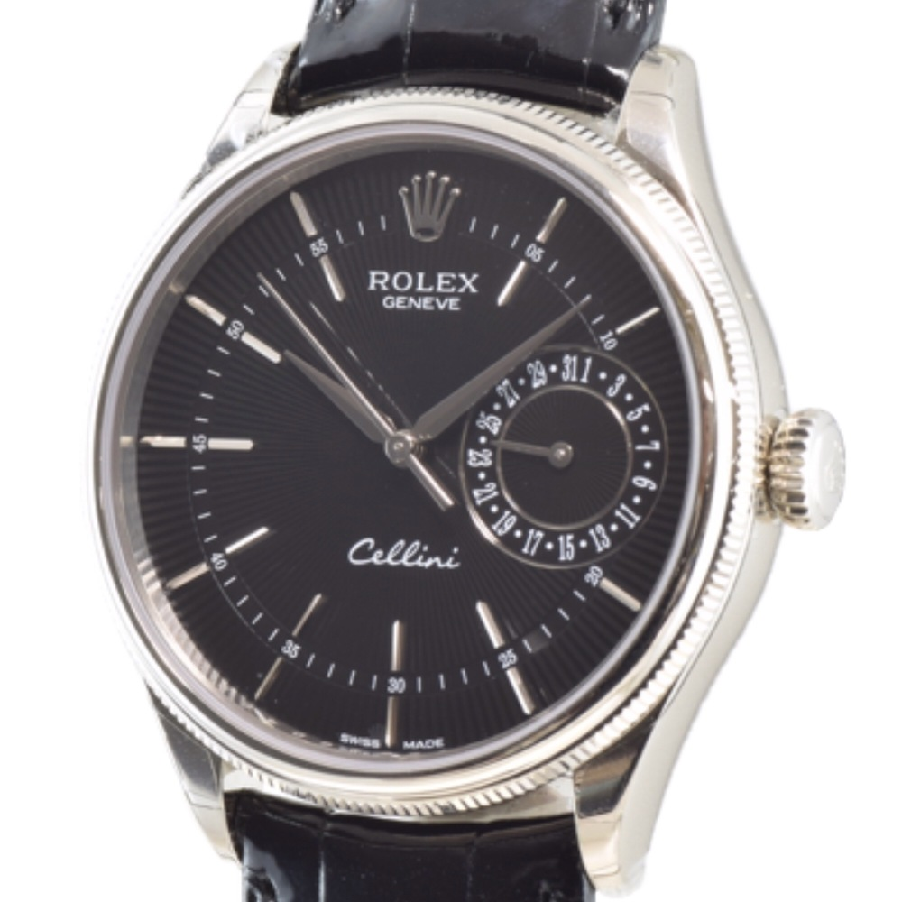 中古 ロレックス チェリー二 デイト ホワイトゴールド ブラック ...